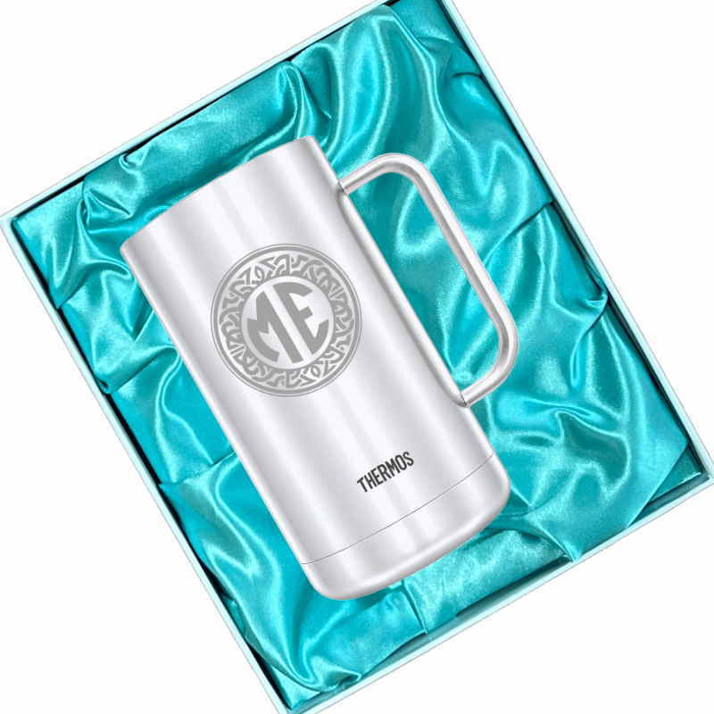 名入れ ビールジョッキ サーモス 名前入り プレゼント 真空断熱 保温 保冷 食洗器 対応 ステンレス ステンレスジョッキ 彫刻 刻印 印字 グラス コップ ビアグラス おしゃれ ビールグラス 父の日 母の日 還暦祝い 退職 誕生日 無料 ラッピング ジョッキ 記念品 ネーム入れ 男性 女性 バースデー ギフト 720 ml 化粧箱 入り JDK-721 ビアジョッキ イニ IN39D