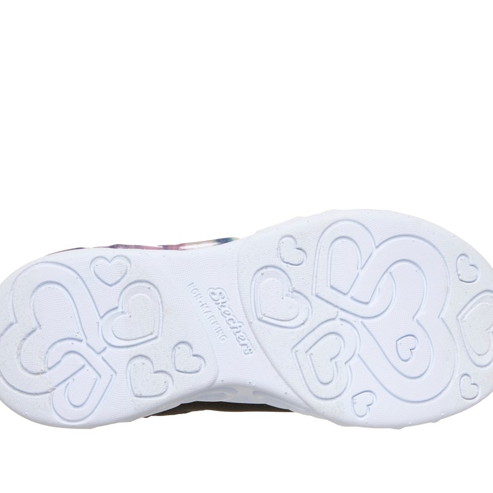 スケッチャーズ 光る靴 女の子 スリップインズ キッズ スニーカー スリッポン SKECHERS Slip-ins インフィニット ハート ライツ スパークル ハート ノーマル幅 303735L