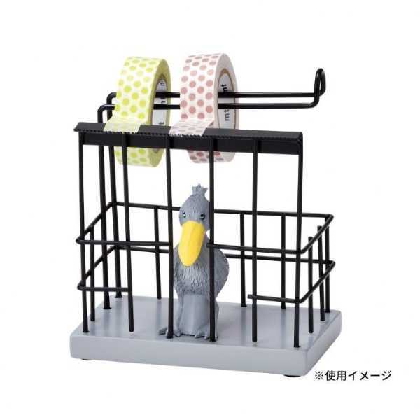 マスキングテープカッター ハシビロコウ 卓上 収納 おしゃれ レジン製 インテリア 雑貨 文房具 デスク周り 整理 整頓 かわいい 動物モチーフ 癒し プレゼント ギフト セトクラフト