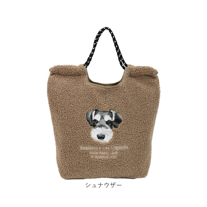 トートバッグ レディース 通販 手提げかばん マザーズバッグ トートバック アニマル刺繍 ボアトートバッグ コード刺繍 動物イラスト 大人 可愛い おしゃれ レディースバッグ ナチュラル お出かけバッグ 通勤通学 ボア素材 秋冬バッグ