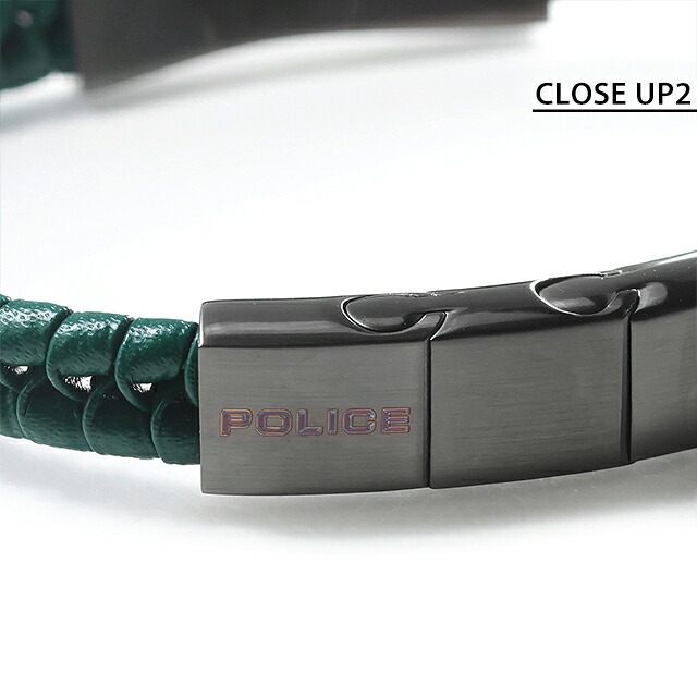 ポリス ブレスレット メンズ ブランド POLICE CONTORTO GB0081707 グリーン ガンメタル アクセサリー