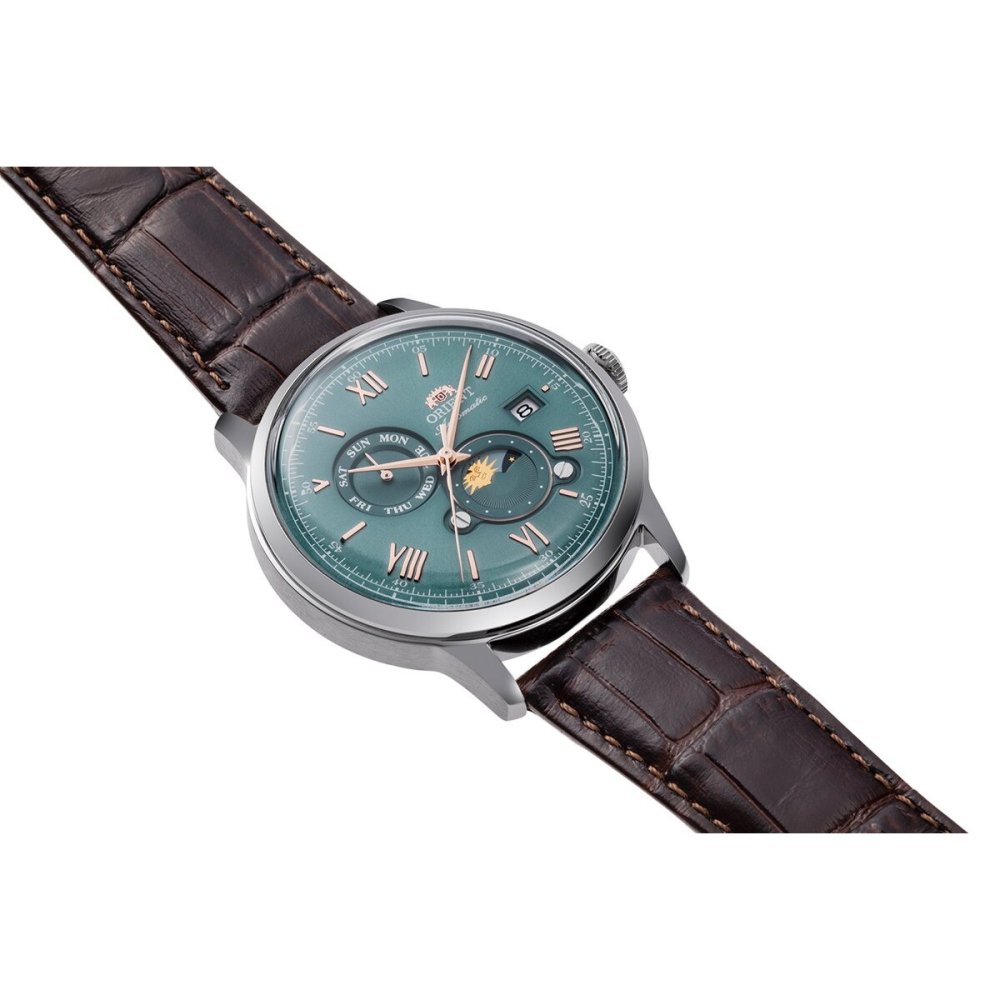 オリエント ORIENT クラシック Classic バンビーノ サンアンドムーン SUN ＆ MOON 自動巻 機械式 腕時計 メンズ RN-AK0805E Orient Bambino【2026 新作】