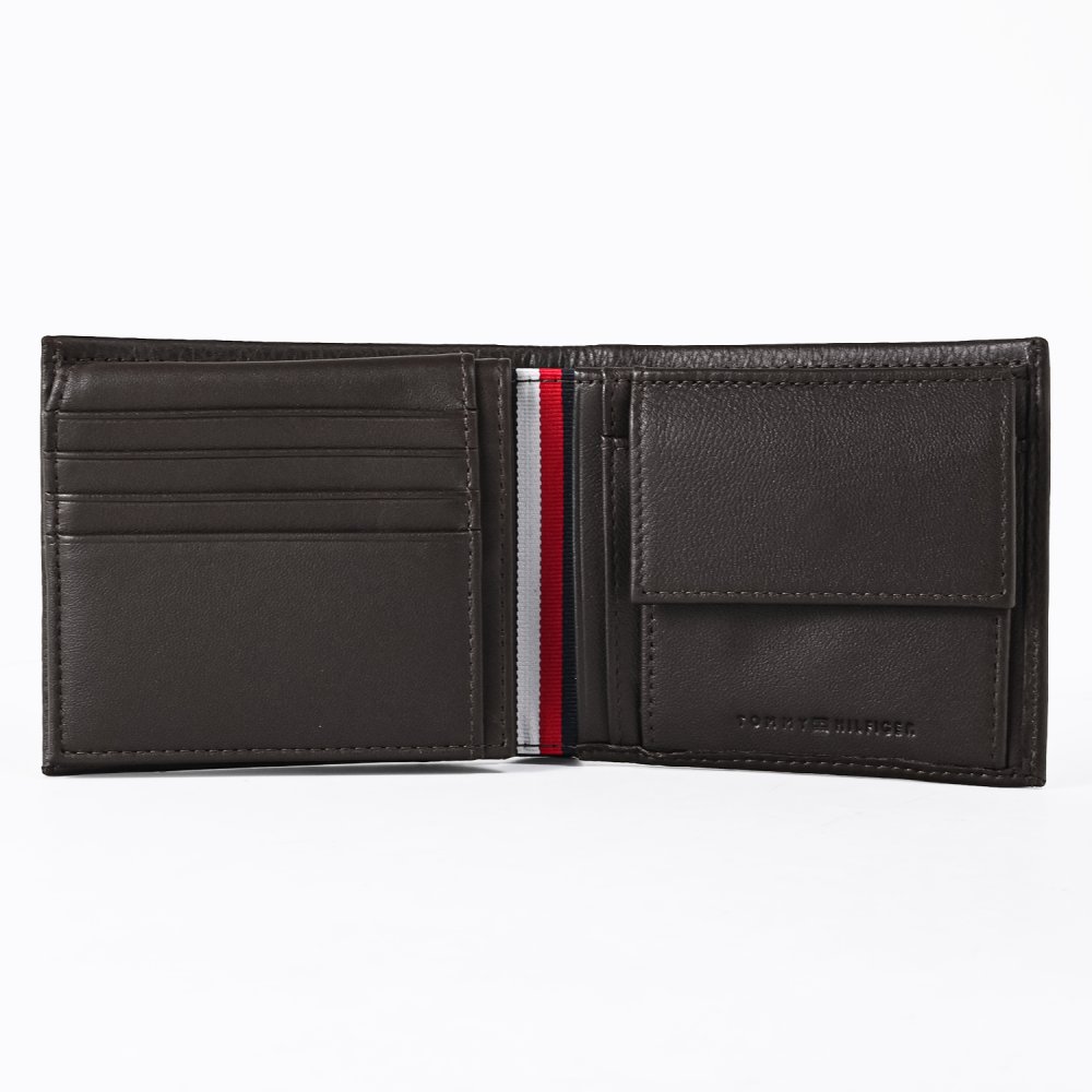 高品質ヨーロッパ輸入モデル トミーヒルフィガー 二つ折り財布 小銭入れ付き CORP CC FLAP AND COIN メンズ レディース ブラウン AM0AM14780 0HD TESTA DI MORO ウォレット 折財布 送別会 誕生日 結婚祝い 結婚式 彼氏 息子 夫 男性 名刺入れ 高級 母の日【スペシャルラッピング660円(別売り)】 即日発送 彼氏 財布 ホワイトデー