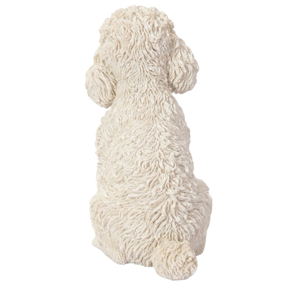 置物 woobia ウービア 犬 トイプードル お座りプードル 白 高さ19.5cm カット犬 白い犬 リアル 本物そっくり イギリス生まれ 職人手彩色 縁起物 戌年 玄関 インテリア 新築祝い 引っ越し祝い 開店祝い 出産祝い 誕生日 お祝い ギフト プレゼント 犬好き プードル好き