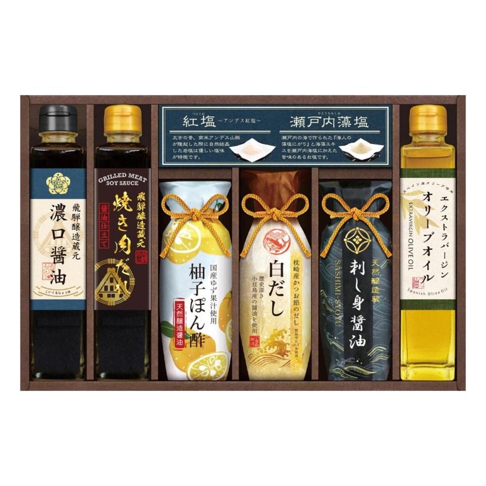 美食ファクトリー グルメ調味料バラエティ 8点入 調味料セット 詰め合わせ 醤油 オリーブオイル【北海道・沖縄県・離島 配送不可】