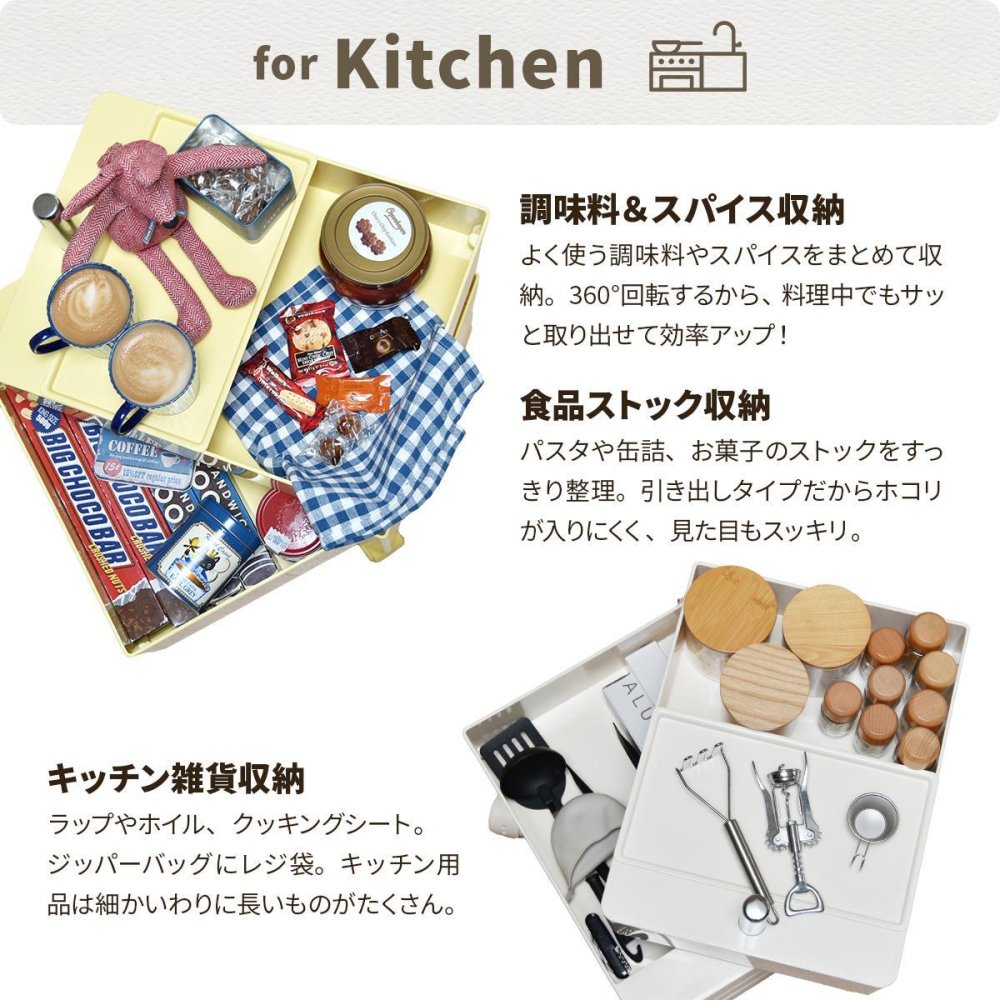 360回転ワゴン 5段 RELS0337 キャスター付きワゴン リビング収納 韓国スタイル ポップ 角型 プラスチック キッチンワゴン トロリー ワゴンラック幅49.5cm 奥行39.5cm 高さ71cm 新生活
