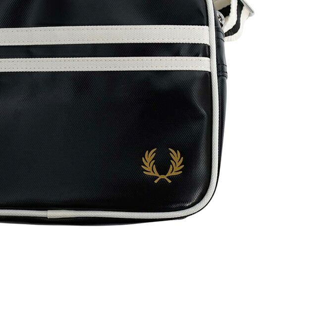 フレッドペリー FRED PERRY Classic Mini Shoulder Bag ショルダーバッグ l2168-d57 ユニセックス Black Ecru