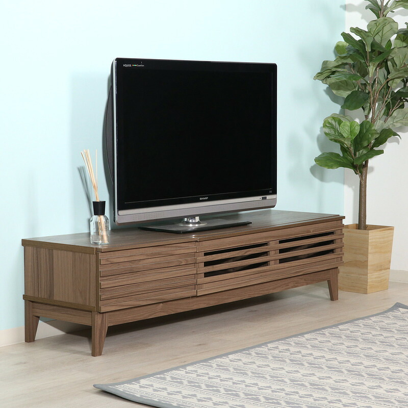 TV台 ライン 150幅 MBR ミディアムブラウン・ナチュラル 2色展開 テレビ台 ローボード リビング収納 テレビボード おしゃれ シンプル 新生活 家具 インテリア 不二貿易