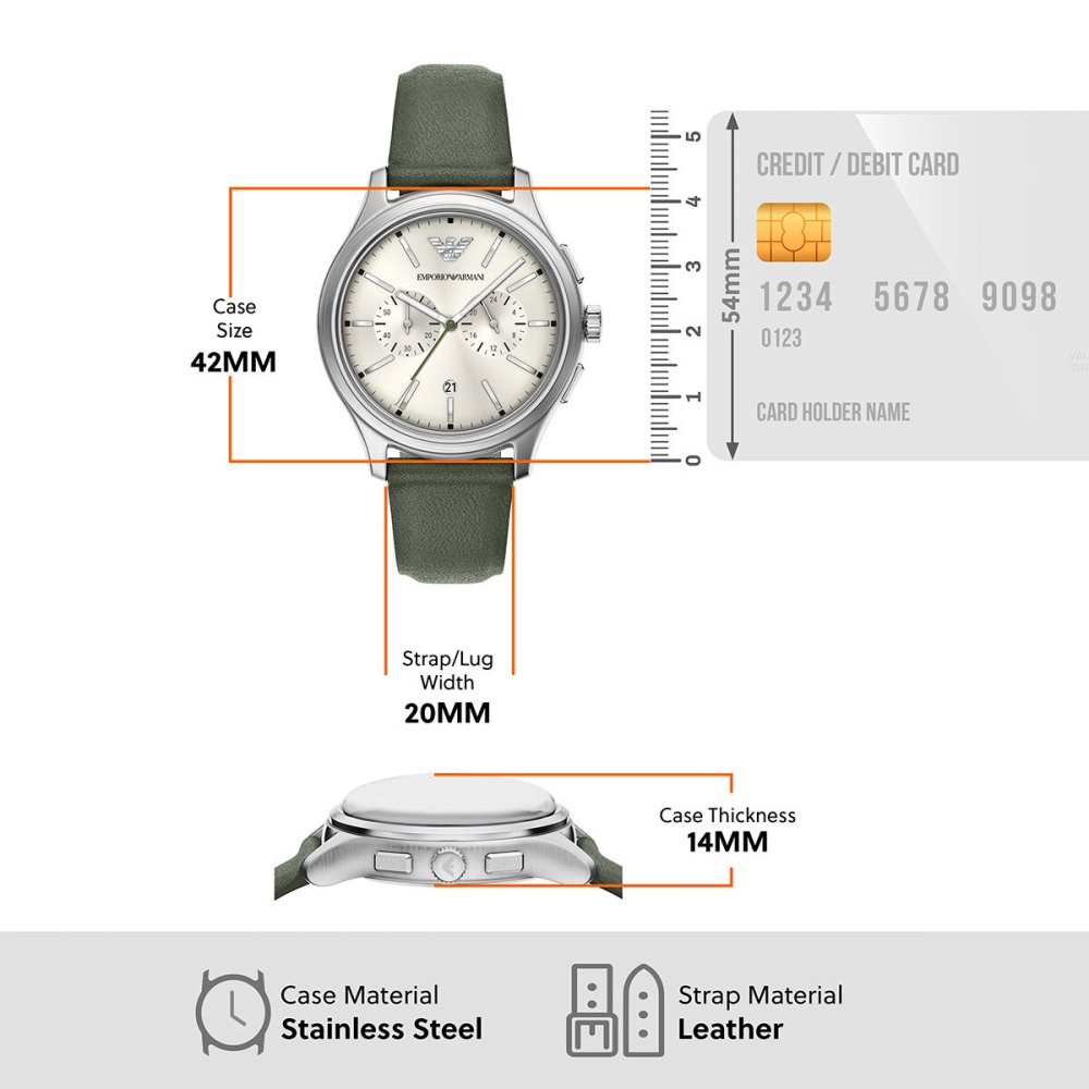 エンポリオアルマーニ EMPORIO ARMANI 腕時計 メンズ クロノグラフ レザー AR11801【2026 新作】