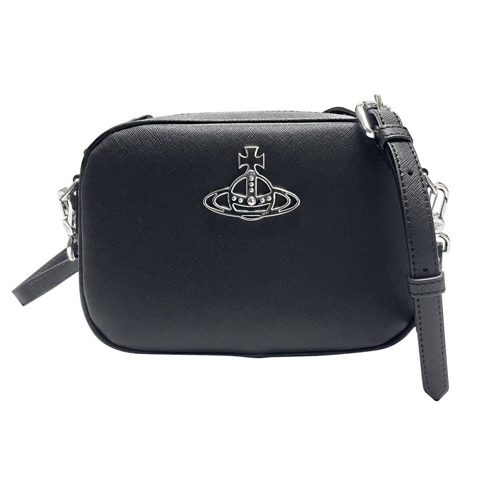ヴィヴィアンウエストウッド Vivienne Westwood バッグ 斜めがけバッグ アンナ ショルダーバッグ クロスボディ カメラバッグ 48020003U S000D N403 ANNA CROSSBODY BAG レディース ユニセックス BLACK ブラック