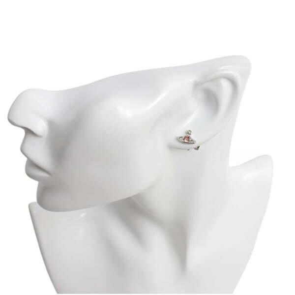 ヴィヴィアンウエストウッド ピアス Vivienne Westwood NANO SOLITAIRE EARRINGS 62010037-02P783 シルバー ローズ