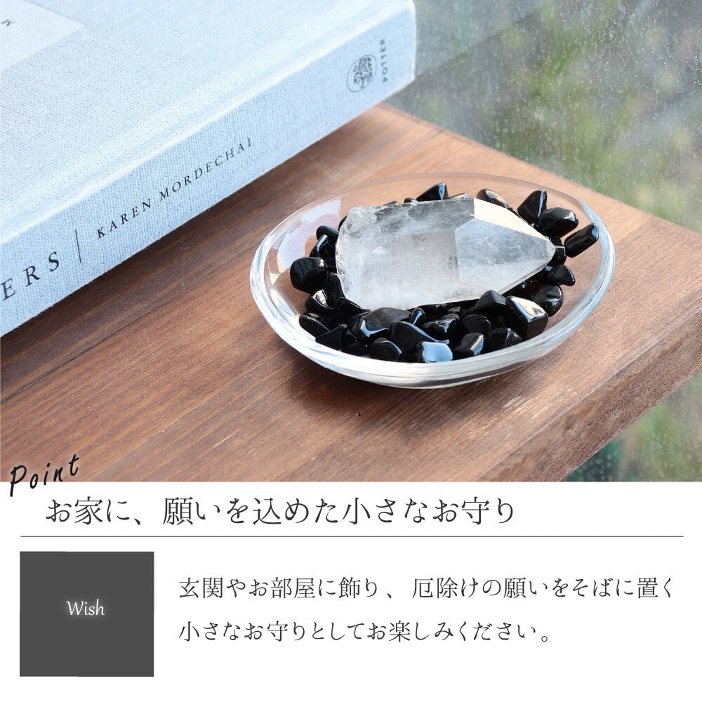 パワーストーン 浄化セット 厄除け 置物 最強の魔除け モリオン ポイント さざれ石 原石 ガラス皿 ブレスレットの浄化用 風水 玄関 部屋 厄払い 厄年 9月 誕生日 一人暮らし 引っ越し祝い プレゼント