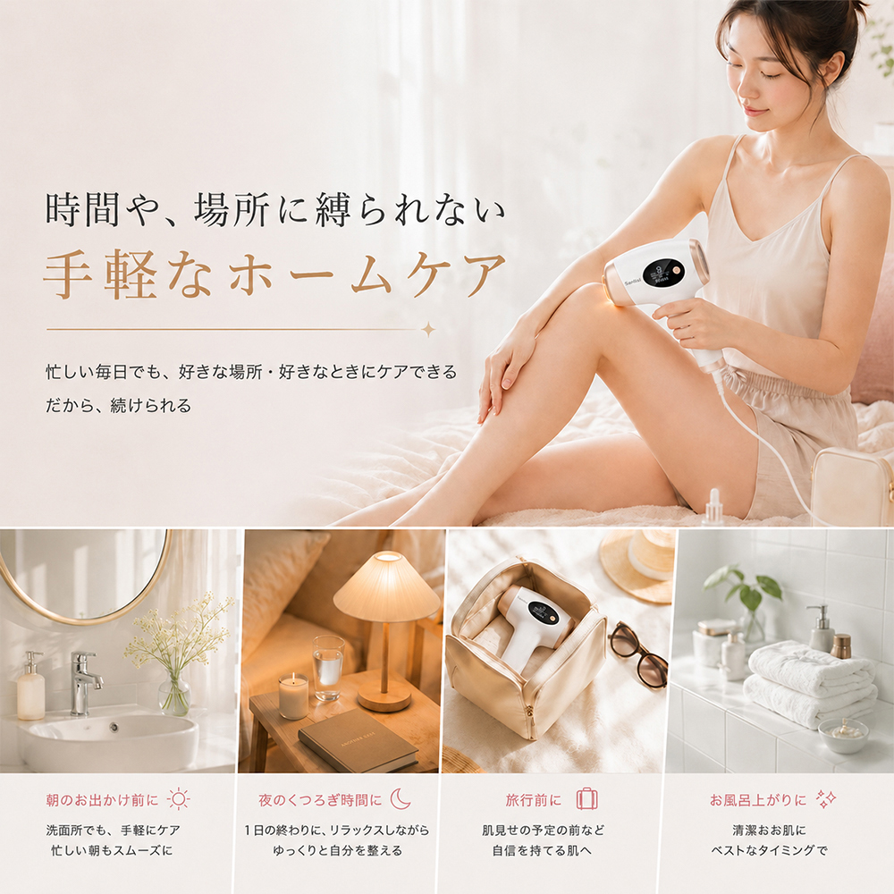 【無料ラッピング＆送料無料】脱毛器 光美容器 新型ムダ毛処理 サーリシ VIO対応 フラッシュ 脱毛 美顔器 メンズ 家庭用 顔 足 女性 手 全身用 SAJM30WHW