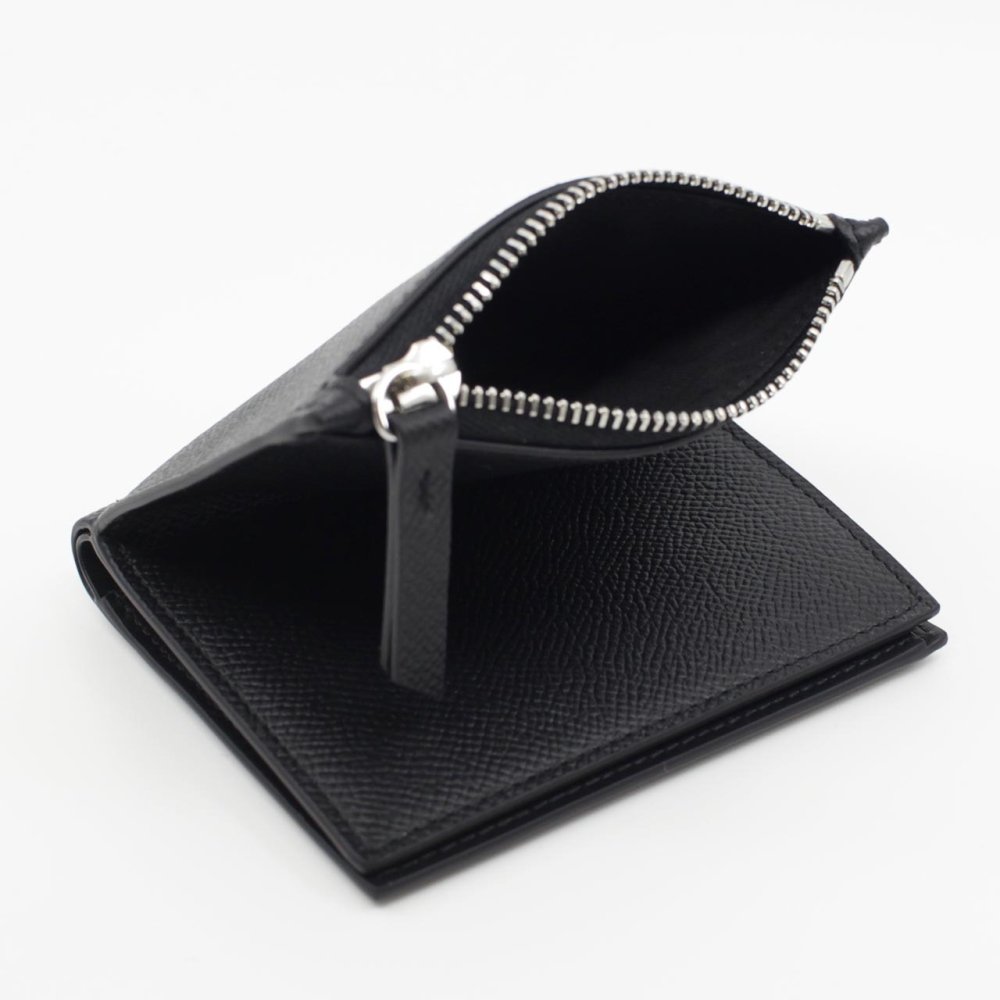 メゾン マルジェラ　Maison Margiela　二つ折り財布　SA1UI0020 P4745 T8103　ブラック　グレインレザー　コンパクト財布　ミニウォレット