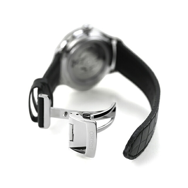 セイコー プレザージュ Japanese Garden 自動巻き 腕時計 ブランド メンズ オープンハート SEIKO PRESAGE HCB008J アナログ ブラック 黒 日本製