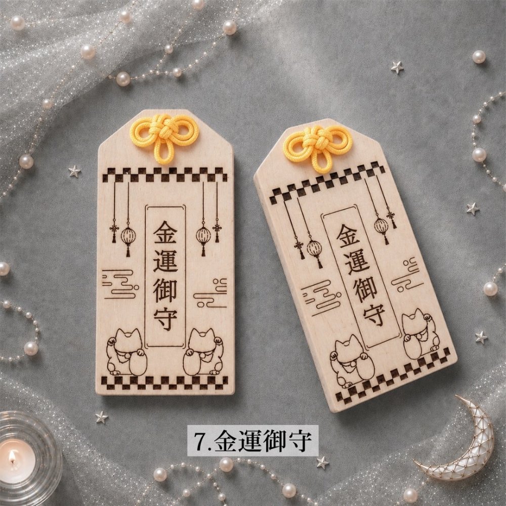 国産ヒノキの木製御守り｜選べる10種類・茂林寺祈祷済み｜名入れ対応｜願いを込めたお守り