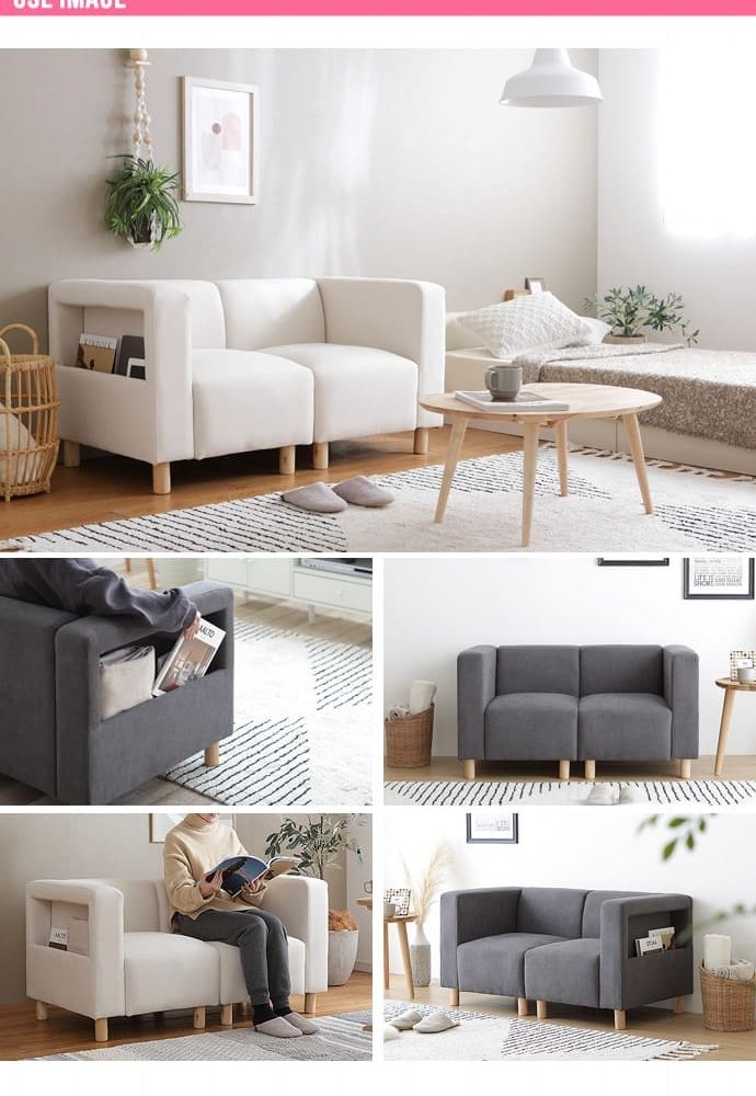ソファ 座椅子 2人掛けワンルームでも無理なく置けるコンパクトサイズ♪2P 布地 2人用 sofa レトロ ミッドセンチュリー リビング 椅子
