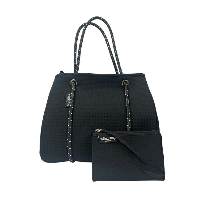 ウィローベイ トートバッグ レディース ブランド WILLOWBAY デイドリーマーウィズジップクロージャーミニ マザーズバッグ  BLACK