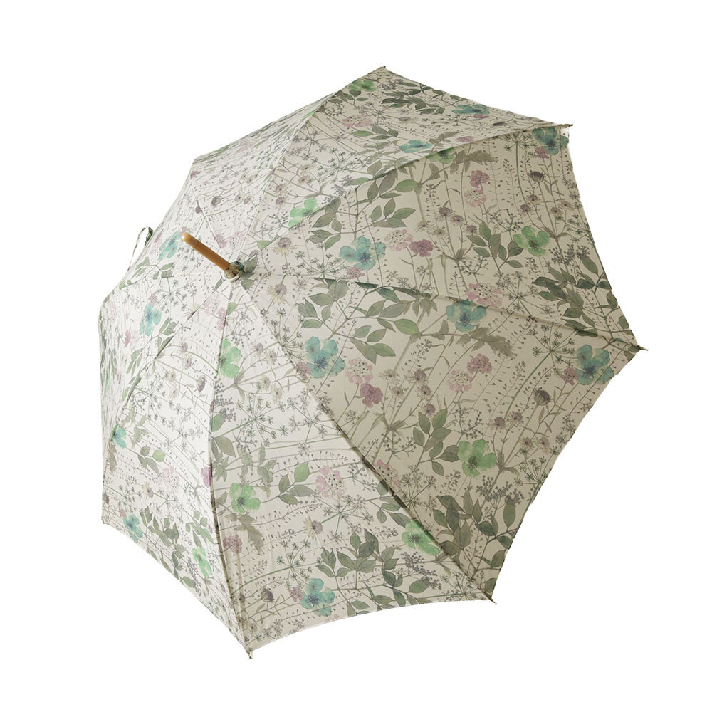 【Cou Pole クーポール】晴雨兼用 リバティプリント 藤ハンドル 長傘 / UVカット日傘 (cc-68024)レディース LIBERTY 花柄 フラワー 紫外線対策 日本製 アンブレラ プレゼント ギフト coupole 雨傘 母の日 クリスマス 60代 50代 40代 30代