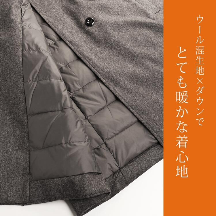 ダウンコート レディース ロング 110cm HALEINE ブランド ダウン90% ファー付き オリラグ レッキス ロング ダウン コート 暖かい アウター 30代 40代 50代 COLOMBO ギフト プレゼント 6F (08000207r)