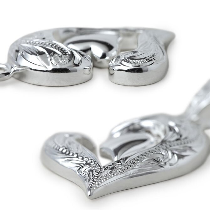 ハワイアンジュエリー ネックレス シルバー ネックレス 刻印 無料 誕生石入れ可 ダブルハート シルバー925 ギフトラッピング可能 チェーン 長さ選べる 彼女 妻 女性 レディース 誕生日 プレゼント ハロウィン 【品番：CG-SP2848】