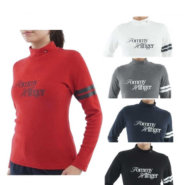 トミーヒルフィガー ゴルフ レディース 長袖 ニーラインモックシャツ TOMMY HILFIGER GOLF THLA670 2026年秋冬モデル お誕生日祝い お祝い 記念品 30代 40代 50代 60代 母の日 お母さん 還暦祝い 敬老の日 彼女 人気プレゼント プレゼント