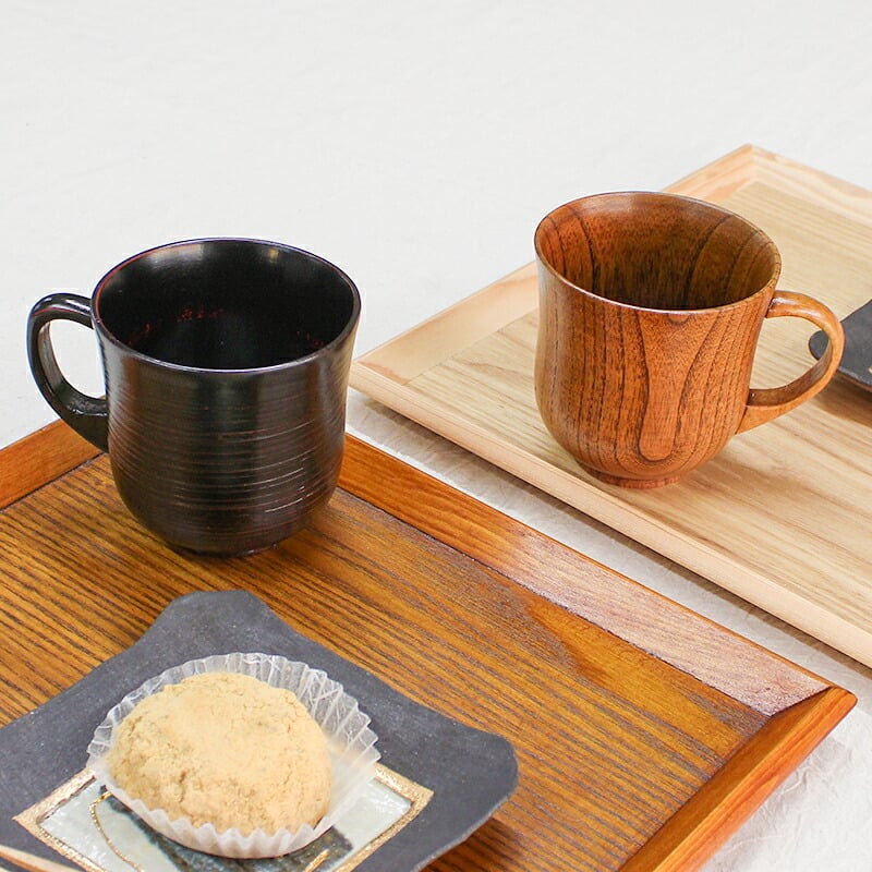 マグカップ コップ プレゼント キッズ シンプル おしゃれ かわいい 木 可愛い 和 キャンプ 持ち手 木製 ヴィンテージ 軽量 来客用 割れ にくい 小さい 大きい 割れない 小さめ 大人可愛い 白湯 スープ 黒 天然木製 漆塗り 根来塗り 曙塗り カップ