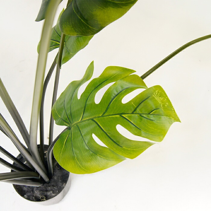 観葉植物 造花 モンステラ BROWN 全高約97cm 中型 フェイクグリーン 本物そっくり おしゃれ インテリア 人工観葉植物 アーティフィシャルグリーン オフィス 店舗 ホテル 開店祝い 室内 デリシオサ フェイク