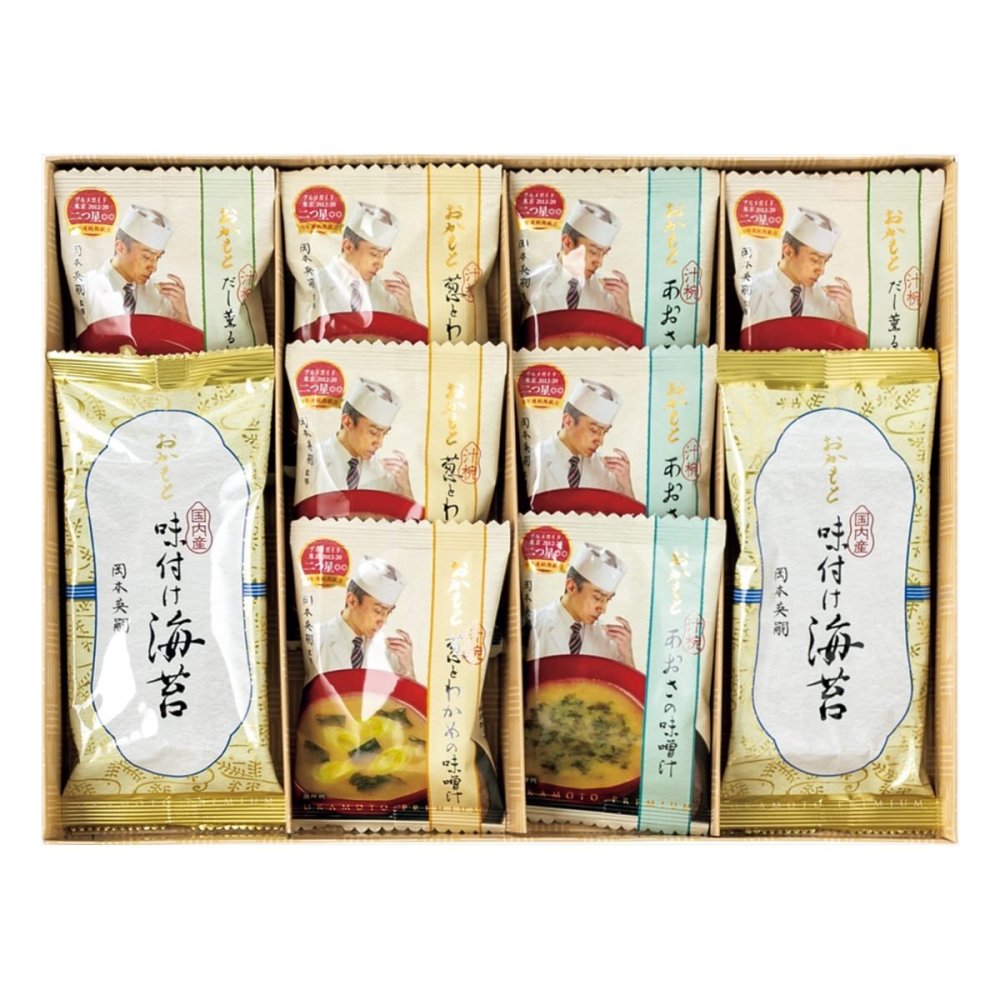 東京 おかもと 監修 フリーズドライ食品 ギフトセット 計10点入 フリーズドライ 即席スープ 味付け海苔【北海道・沖縄県・離島 配送不可】