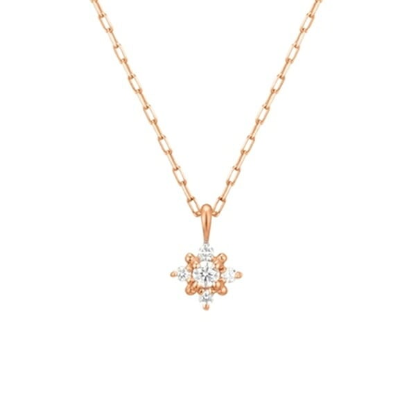 【無料ラッピング】  ヨンドシー 4℃ EAU DOUCE4℃ K10 ピンクゴールド ネックレス ダイヤモンド レディース ブランド 正規品 新品 ギフト プレゼント 人気 おすすめ 誕生日 記念日 クリスマス 送料無料