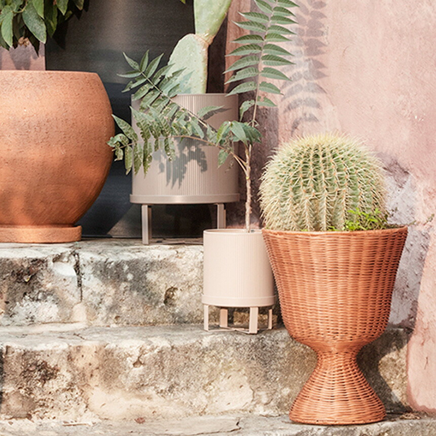 ferm LIVING ファームリビング Bau Pot バウポット S プランター 北欧おしゃれ 鉢 鉢カバー 底穴あり 室内 室外 プランターカバー プランタースタンド 台 ガーデニング雑貨 ガーデン雑貨