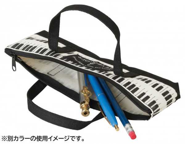 ペンケース 筆箱 ピアノ 鍵盤 音楽 デザイン キーボーダー レッド おしゃれ 文房具 小物入れ ポーチ 楽器 音楽雑貨 ギフト プレゼント 発表会 記念品 雑貨 セトクラフト