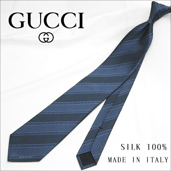 グッチ ネクタイ GUCCI ブルーグレー (8cm) ALISE　499694-4800 A31 【グッチネクタイ・ブランドネクタイ・ネクタイブランド・ブランドギフト・プレゼント・バースデー】 【20代・30代・40代・50代・おしゃれ・セール】
