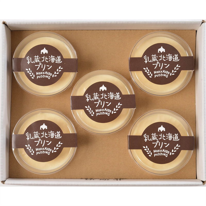 乳蔵 北海道なめらかプリン5個 (440190) [お中元][お歳暮] ※送料無料(北海道・沖縄・離島への配送不可)