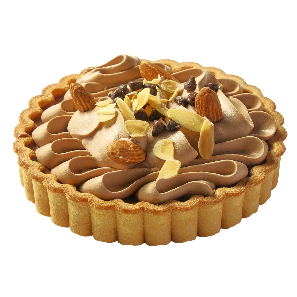チョコレートナッツタルト 5号 直径15cm チョコタルト チョコレートタルト チョコ アーモンド チョコチップ 半熟チーズケーキ風 冷凍スイーツ 洋菓子 ケーキ ギフト お中元 お歳暮 内祝い クリスマス 誕生日 プレゼント お祝い 送料無料 ふじ食品