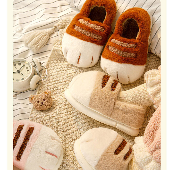 ルームシューズ もこもこ 通販 かわいい スリッパ 猫 室内スリッパ 室内履き ルームスリッパ 暖かい あたたかい ねこ 猫の爪 滑り止め 柔らか ふんわり 保温 防寒 前詰まり 猫スリッパ ふわふわ 秋 冬 可愛い レディース メンズ 新生活 来客用