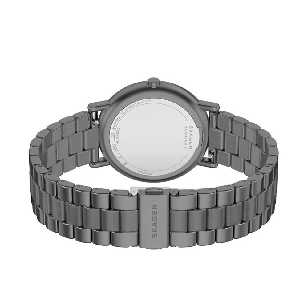 スカーゲン SKAGEN 腕時計 メンズ 三針 SIGNATUR ガンメタル  SKW6951【2026 新作】