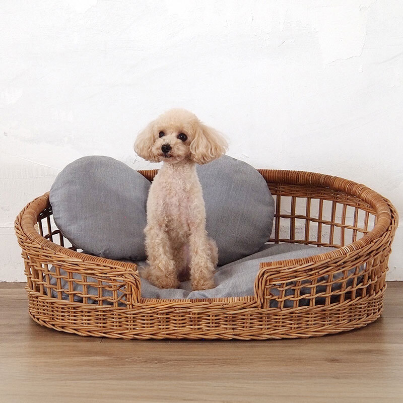 猫ハウス 猫 竹編み ペット 猫用ハウス ラタン 手編み 天然素材 ペットハウス 犬 小型犬 夏用 通気性 ひんやり ござ 洗える 耐噛み 犬猫兼用寝床 籐 猫ベッド キャットハウス 犬猫用ベッド ペットベッド クール 犬ベッド 春夏 家具 インテリア