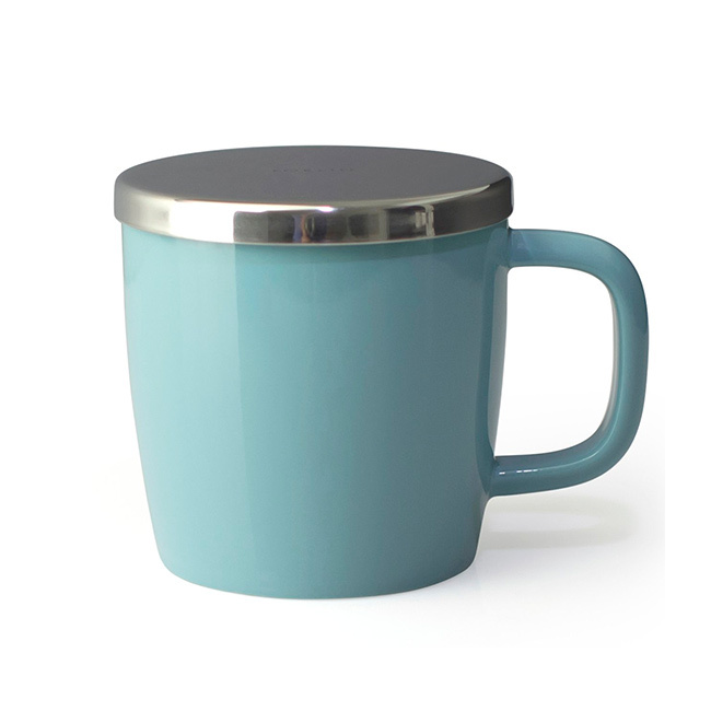 TEATRADING ブリューインマグ[マグカップ おしゃれ 蓋付き ティーカップ 茶こし付き 陶器 カップ コップ マグ 北欧風 ティーインフューザー 1人用 ティーポット不要 1杯分 茶漉し付きマグカップ ストレーナー付きマグカップ]