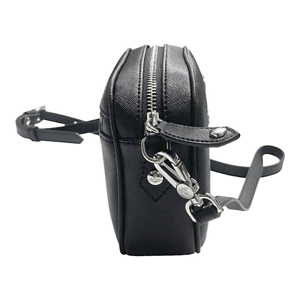ヴィヴィアンウエストウッド Vivienne Westwood バッグ 斜めがけバッグ アンナ ショルダーバッグ クロスボディ カメラバッグ 48020003U S000D N403 ANNA CROSSBODY BAG レディース ユニセックス BLACK ブラック
