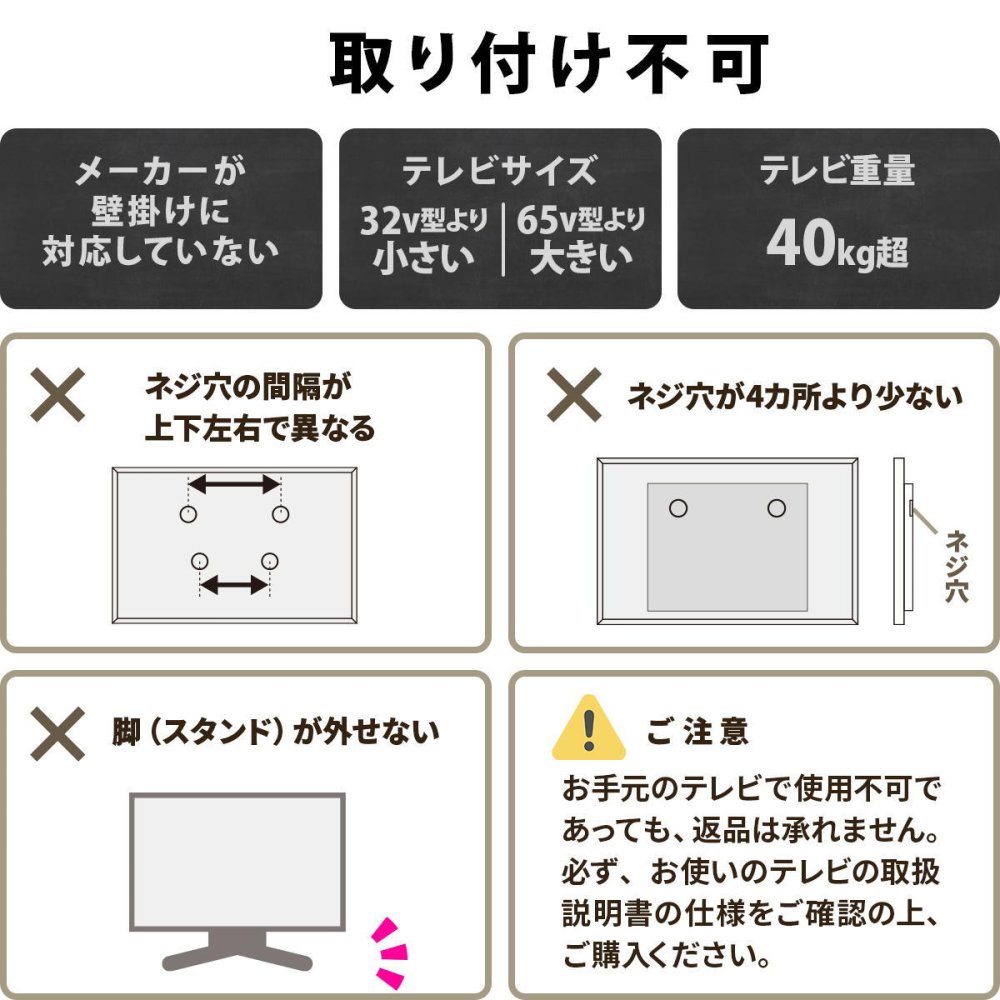 テレビスタンド Circle ONTV0290 自立式テレビスタンド 左右90度首振り 高さ調節可能 壁の穴あけ不要 テレビボード シンプルスタイル モダン 32v型～65v型 重量 最大 40kg  VESA規格 100×100～400×400mm
