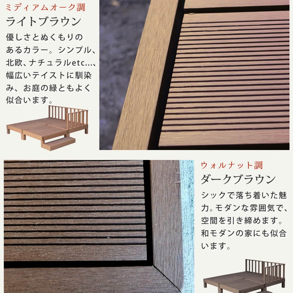 人工木ウッドデッキ ecofeel エコフィール カットサンプル2色セット PWDE-SAM 色見本 サンプル sample