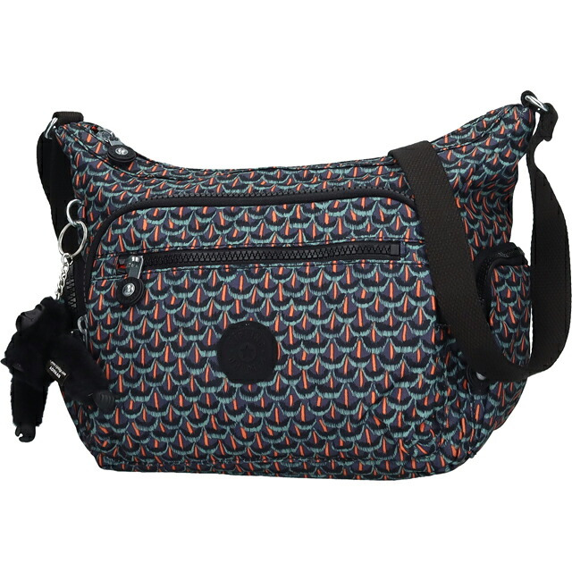 キプリング ショルダーバッグ レディース ブランド Kipling ギャビー S ロゴ ワンポイント 総柄 KI3759-7FP Geo Feather