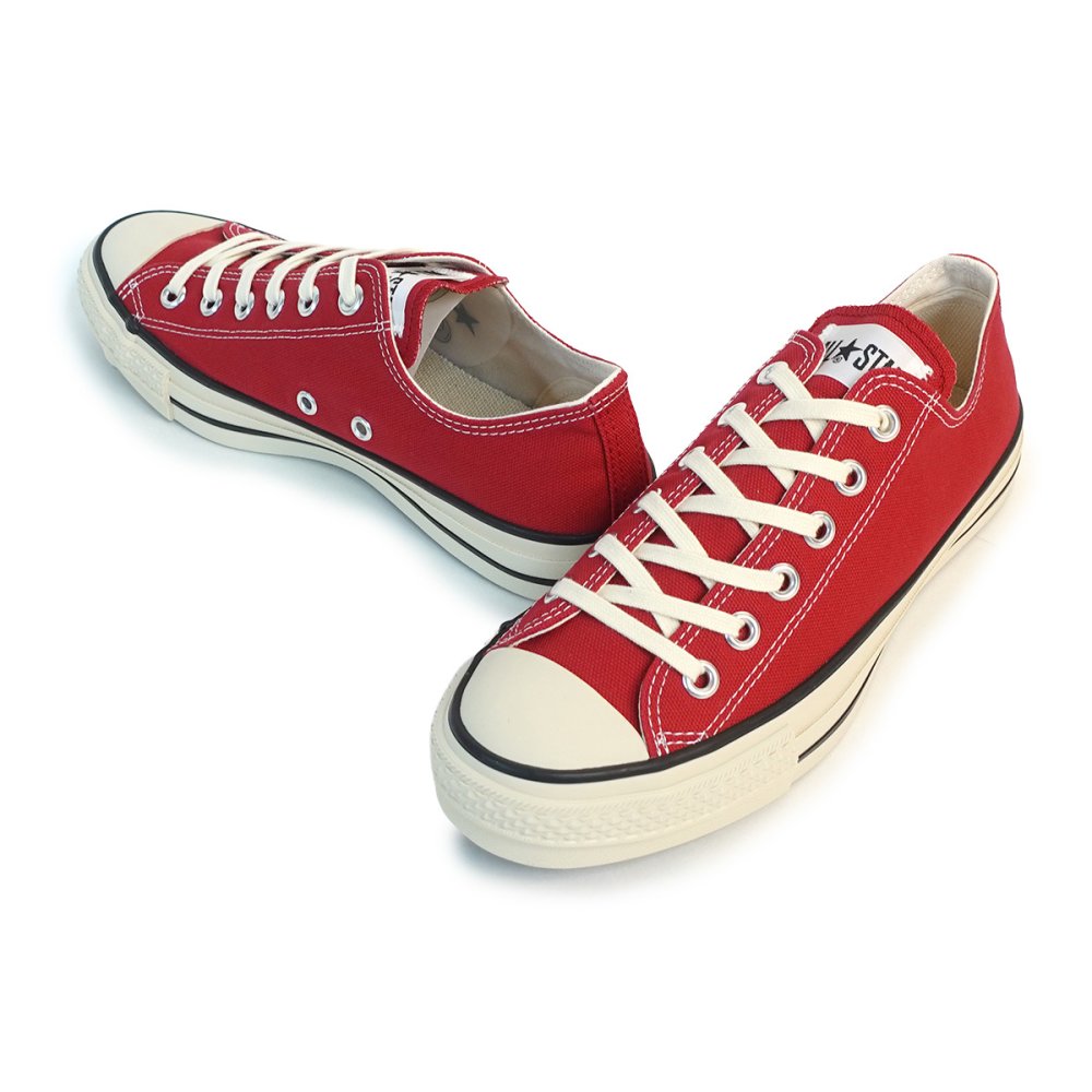 コンバース CONVERSE スニーカー メンズ レディース ローカット キャンバス オールスター J OX クラシックレッド CANVAS ALL STAR J OX 日本製