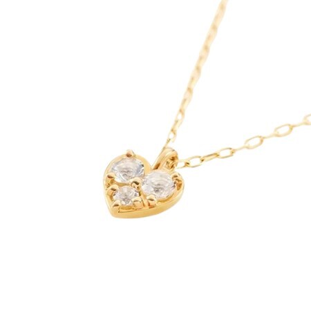 【無料ラッピング】  ヨンドシー 4℃ EAU DOUCE４℃ K10イエローゴールド ネックレス ホワイトトパーズ ブランド 正規品 新品 ギフト プレゼント 人気 おすすめ 誕生日 記念日 クリスマス 送料無料