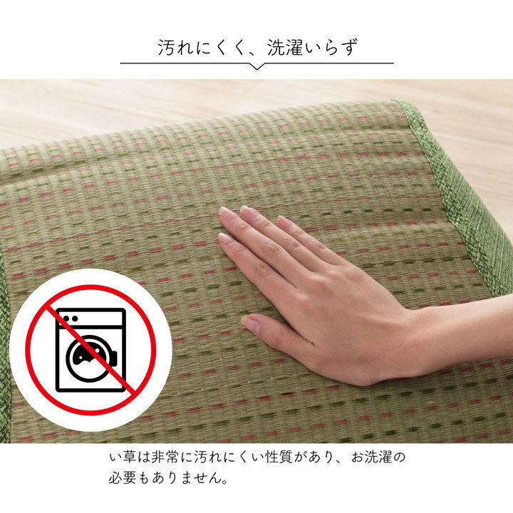 クッション くつろぎ ごろごろ い草 抗菌防臭 消臭 シンプル 小林製薬コバガード使用 約48×90cm