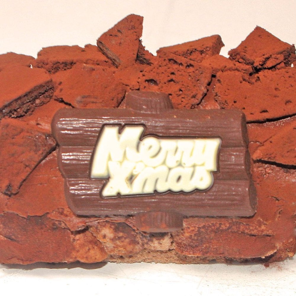 クリスマスチョコレートアイスロールケーキ［クリスマスケーキ クリスマスデコレーション クリスマスロール コンパクトサイズ］