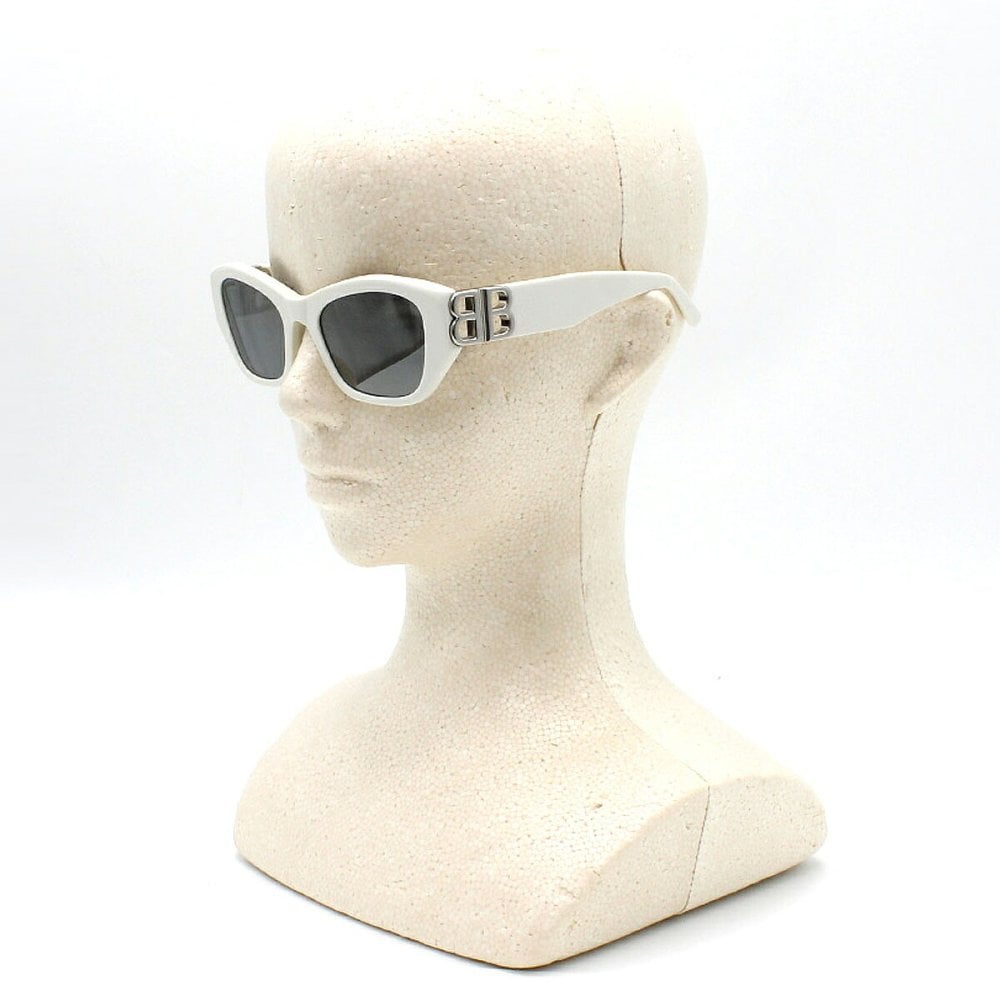バレンシアガ BALENCIAGA サングラス アジアンフィット UVカット アイウェア スクエア BB0311SK-003 メンズ レディース ユニセックス ホワイト+グレー 海外正規品