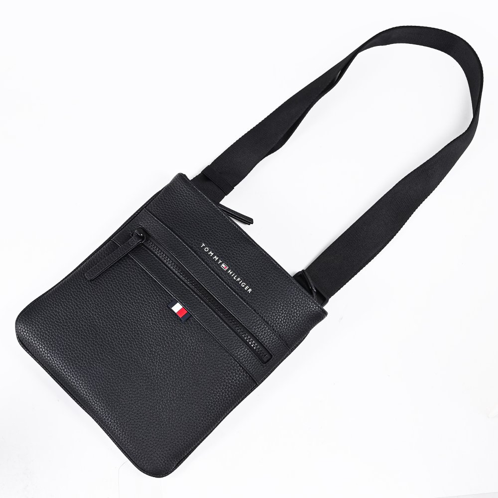 高品質ヨーロッパ輸入モデル トミーヒルフィガー TOMMY HILFIGER ショルダーバッグ メンズ ESSENTIAL PU CROSSOVER ブラック AM0AM09506 BDS BLACK 送別会 誕生日 結婚祝い 結婚式 彼氏 息子 夫 男性 名刺入れ 高級 父の日 母の日 即日発送