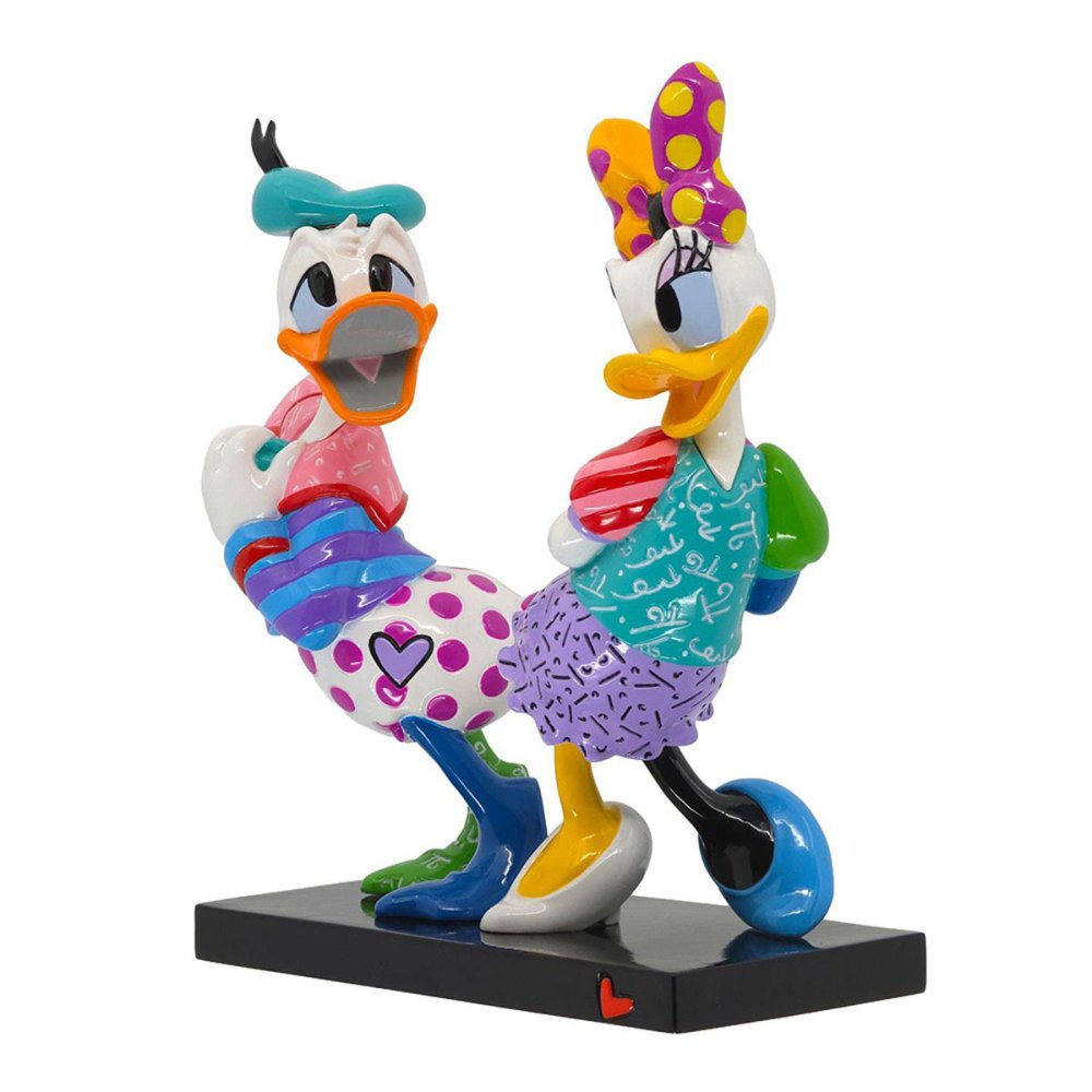 ロメロ ブリット Romero Britto ディズニー バイ ブリット Disney by Britto デイジー＆ドナルド イン ラブ 置物 フィギュア 人形 6020360 ドナルドダック インテリア